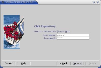CMS User's credentials.